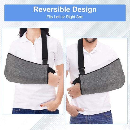 Universele Arm Pendel Schouder Immobilizer voor Volwassenen en Tieners - Verstelbare Armsteun voor Gebroken Pols, Elleboog en Ontwrichte Schouder - XL van universele — afbeelding 2
