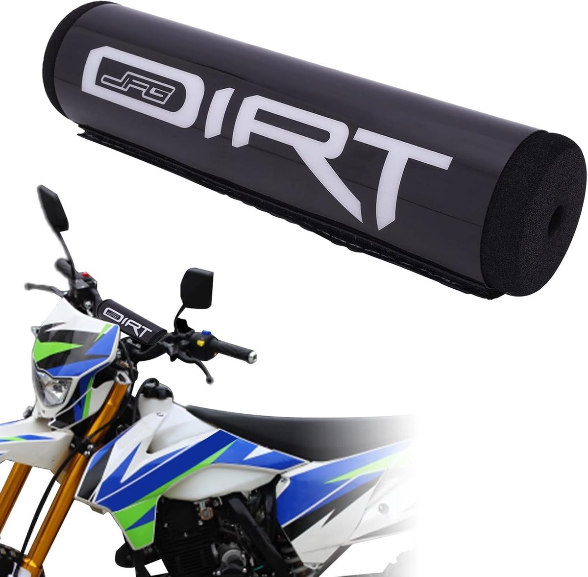 Universele 200mm Stuurkussen Beschermer voor Motorfiets Crossbar - Geschikt voor Dirt Pit Bike en Street Bike