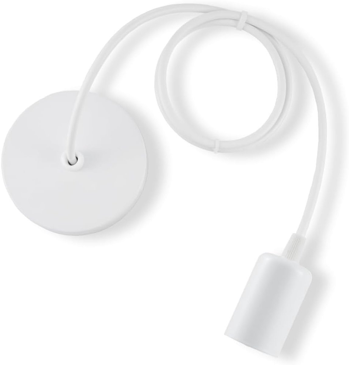 Stijlvolle E27 Metalen Hanglamp met 100cm Kabel, Geschikt voor Woonkamer en Sfeerverlichting, Ideaal als Plafondlamp (1PC)