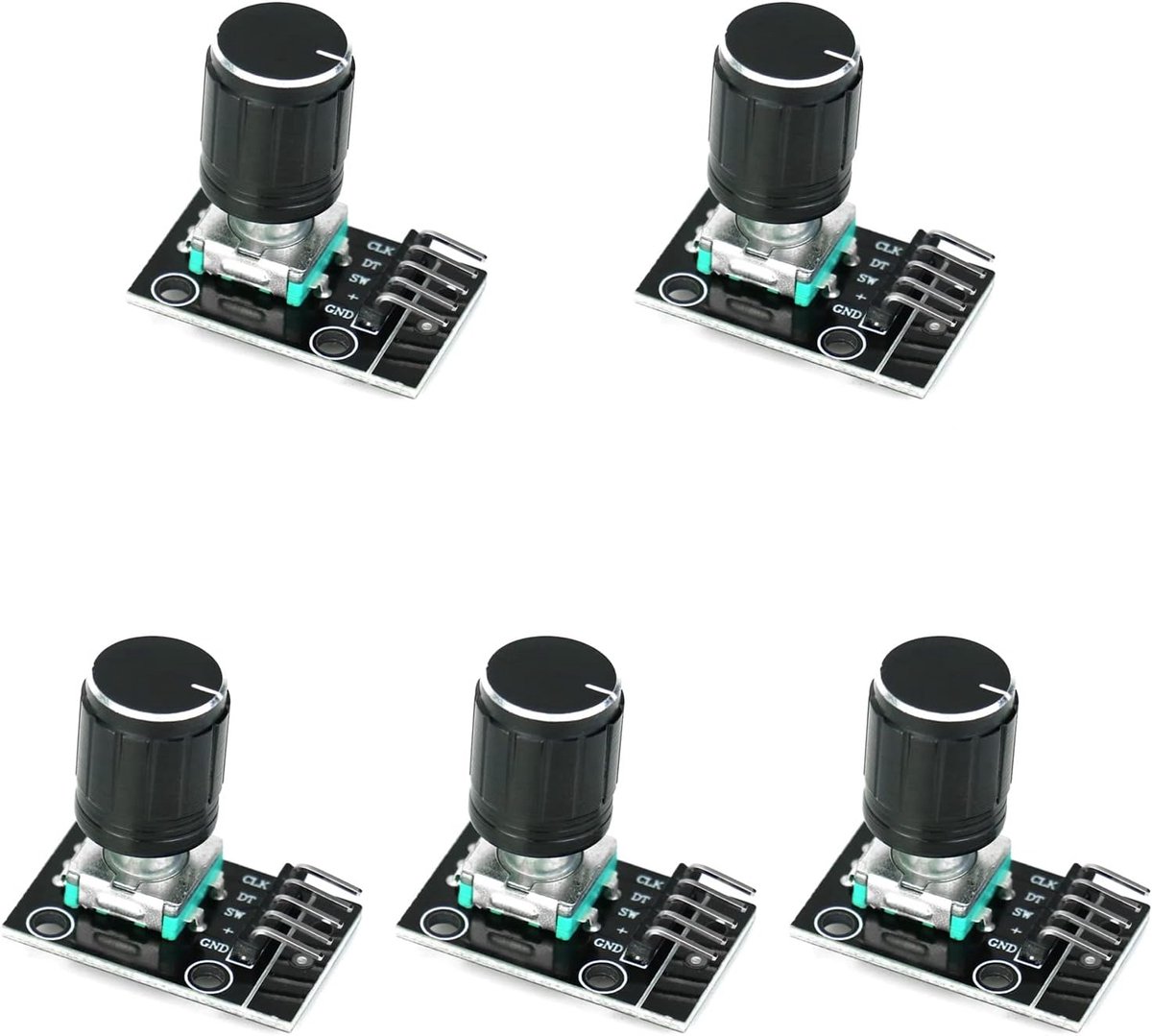 5 stuks KY-040 roterende encodermodule, 360 graden roterende encoder met drukknop, voor Arduino