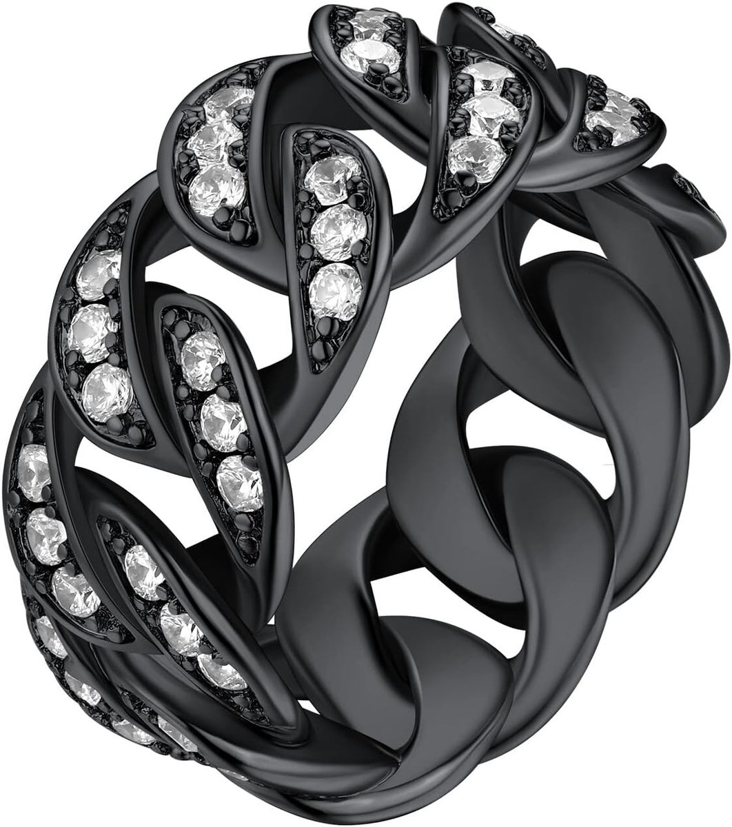 Ringen voor Vrouwen Heren Hip Hop Ringen Cubaanse Link Ring