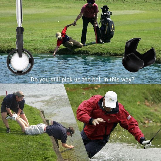 prowithlin Golfbal Retriever, 6ft/9ft roestvrij telescopische golfbal retriever voor water — afbeelding 2