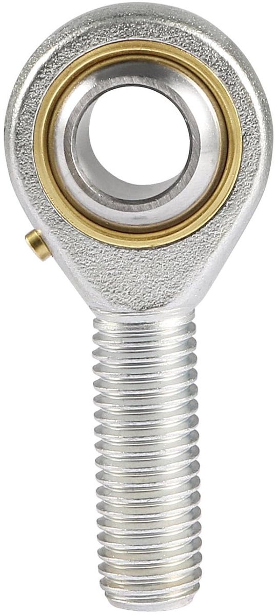 POS14 Kogellager eindstuk scharnierlager zelfsmerend gat 14 mm schroefdraadaansluiting rechts mannelijk M14 x 2,0