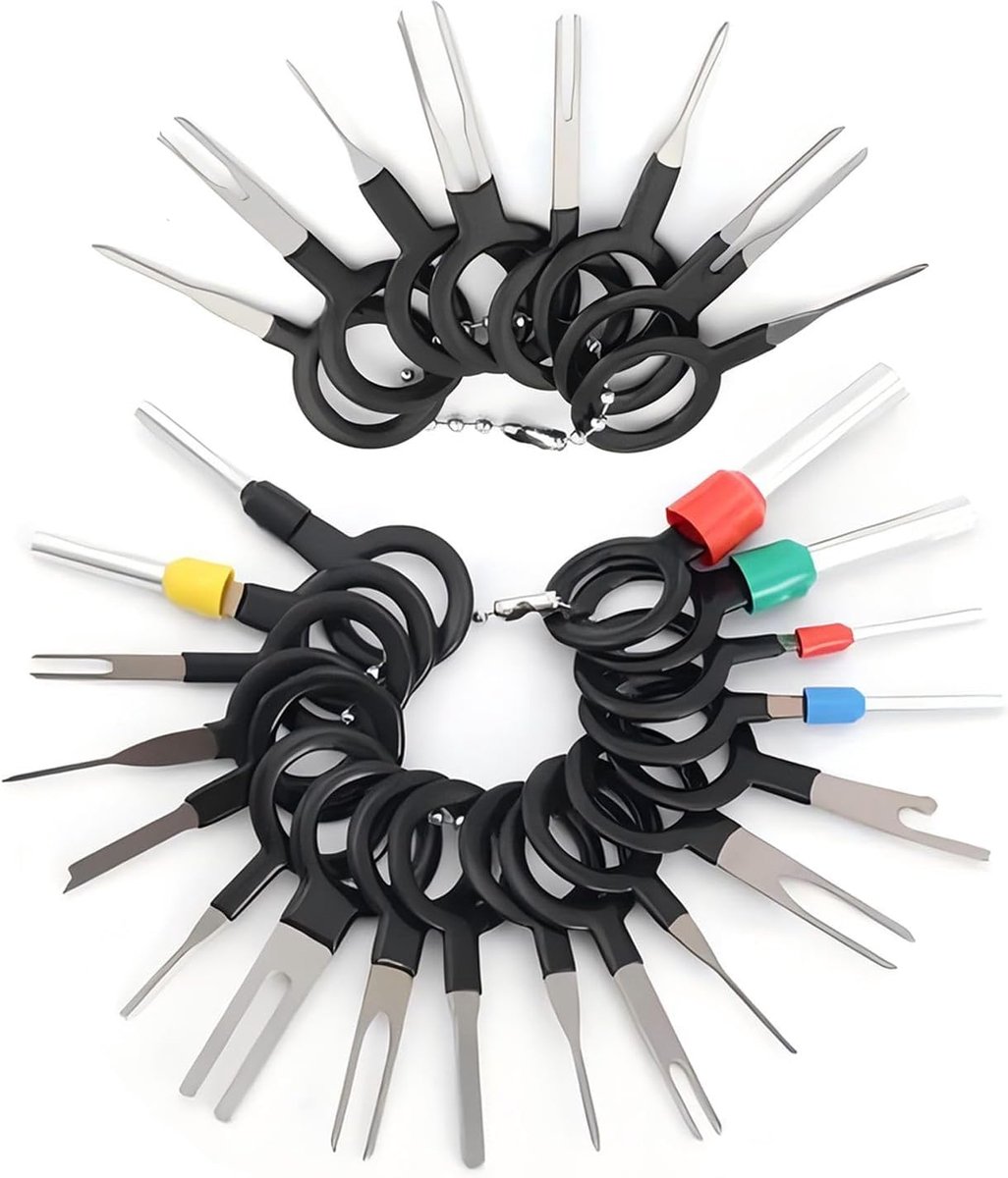 Car terminals verwijdertools set 26-delig - hoogwaardig roestvrij staal - veelzijdige extractors - ShopVlot