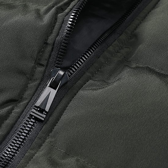 Heren Hooded Gilet Casual Winter Winddicht Gewatteerde Bodywarmer Outdoor Dikke Gewatteerde Puffer Body Warmer — afbeelding 4