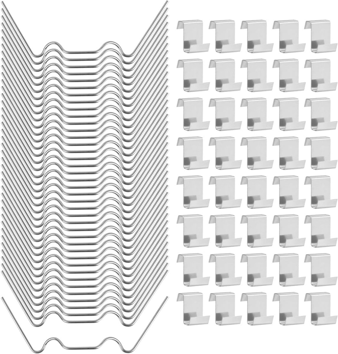 Klemmen, roestvrij staal, broeikasaccessoires, klem, stormbestendig, broeikas, accessoires voor holle wandplaten, broeikas, dubbelwandige platen