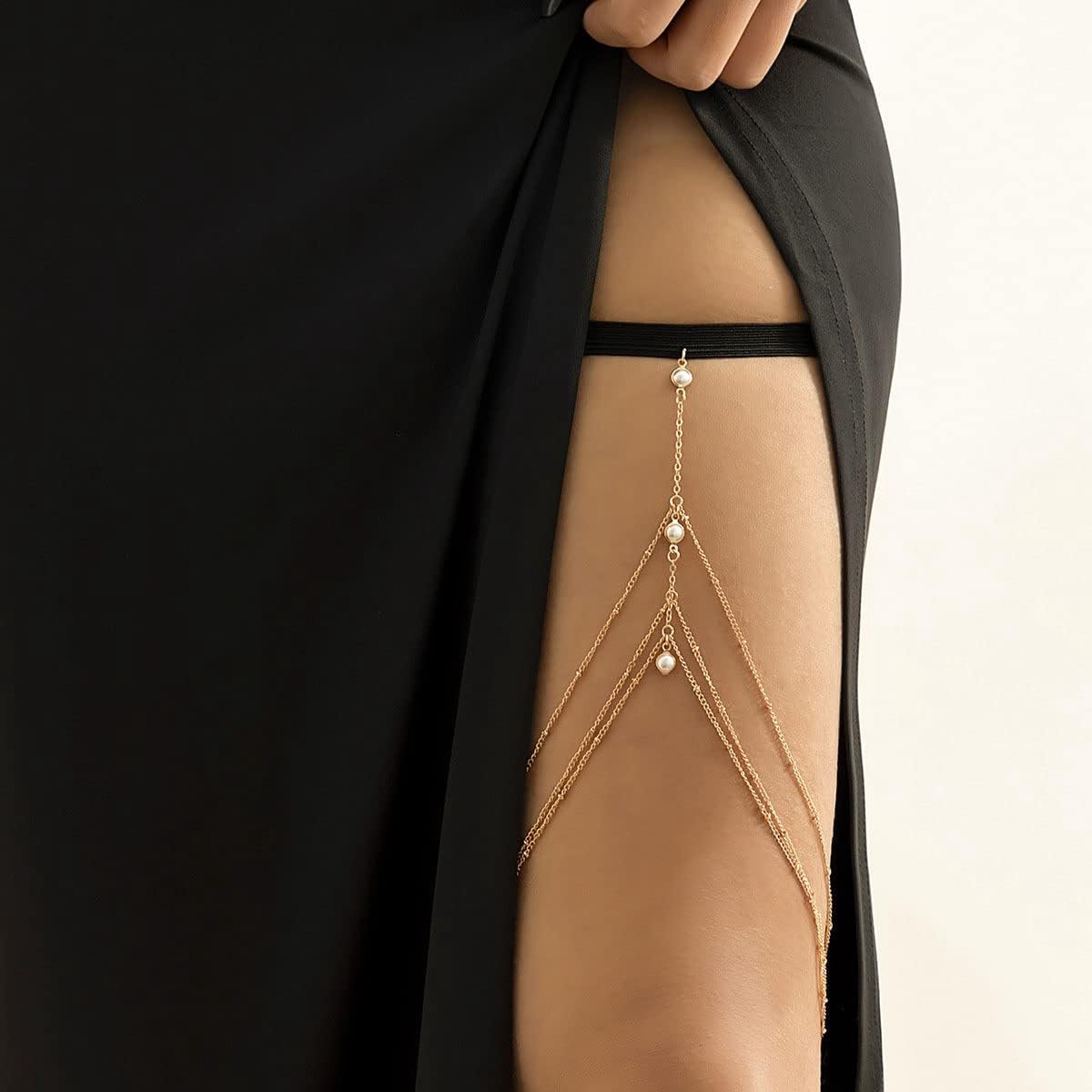 Bead Been Ketting Dij Ketting Goud Body Chain Strand Rave Party Sieraden Body Accessoire voor Vrouwen en Meisjes