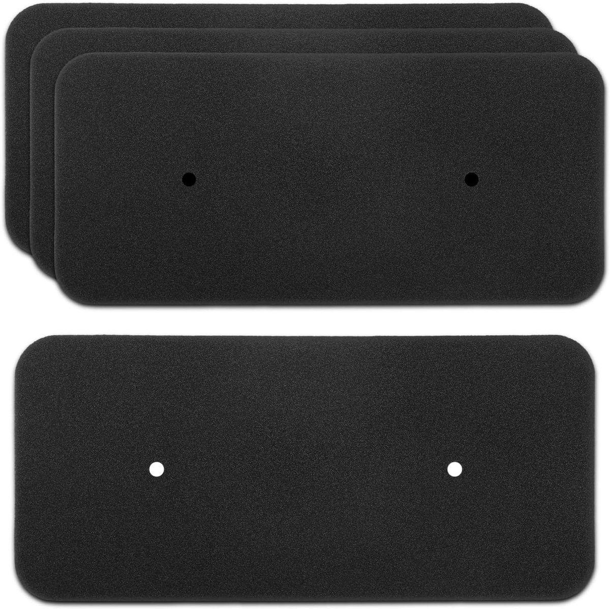 4 x droogfilter voor Hoover Candy 40006731, warmtewisselaarfilter 275 x 125 x 10 mm, droogfilter, schuimfilter, pluisfilter, filtermat voor wasdroger, warmtepompdroger