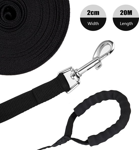 Hondenriem met één handvat - Geschikt voor kleine en grote honden, 20 meter lang, duurzaam en comfortabel — afbeelding 5