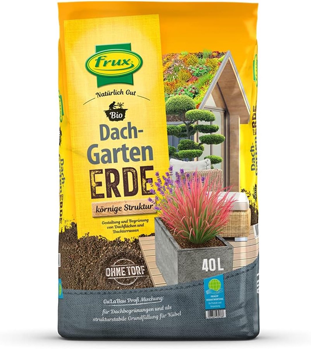 SnelShoppen - Organische Dak Tuinaarde, 40 Liter, Hoogwaardige Grond voor Plantedaken, Stabiliteit, Makkelijk Onderhoud, Ideaal voor Tuin en Groendake
