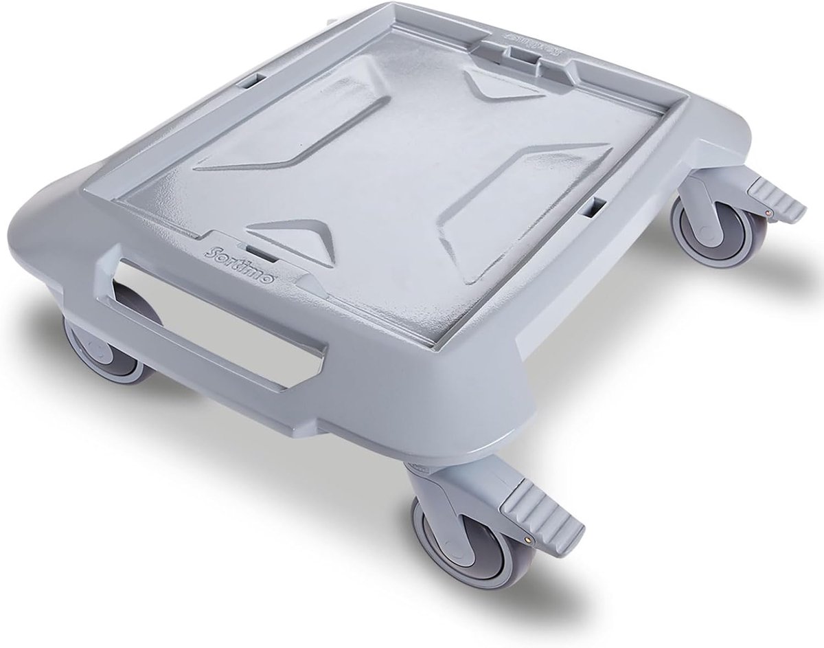 SnelShoppen - L-BOXX Roller Scooter met 4 Zwenkwielen, Tot 100 kg Draagkracht, Hoogwaardig ABS Kunststof, Geschikt voor L-Boxxen, Ideaal voor Werk en