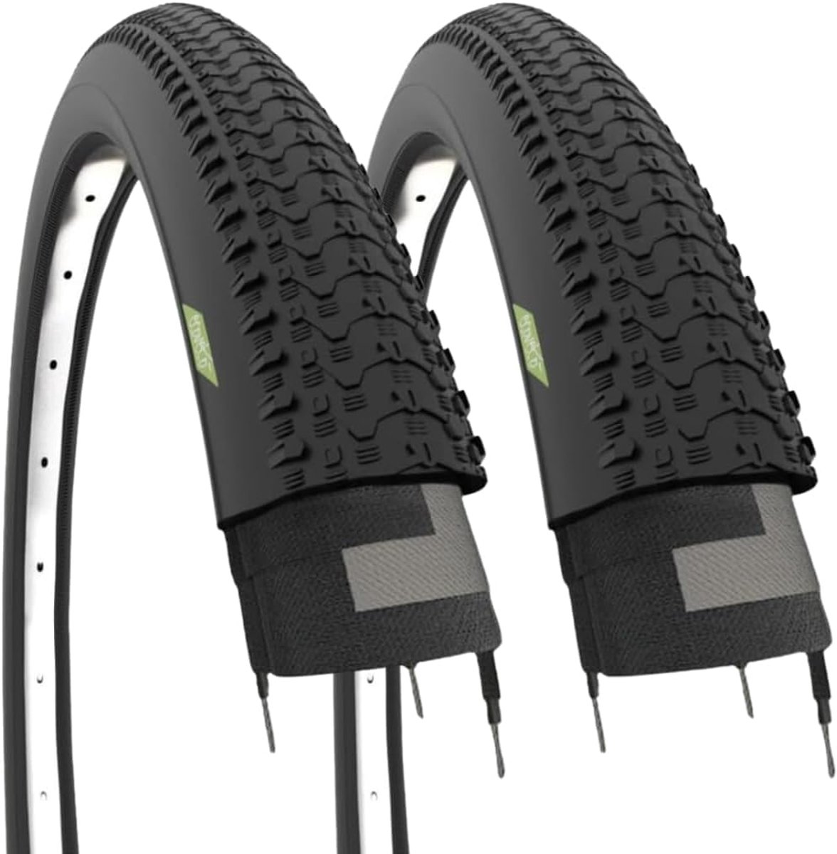 SnelShoppen - Mountainbikebanden 27.5 x 2.10 (54-584) voor Off-Road, Trekking, Zwart, Rubber, Voor Mannen, Hoge Grip en Stabiliteit