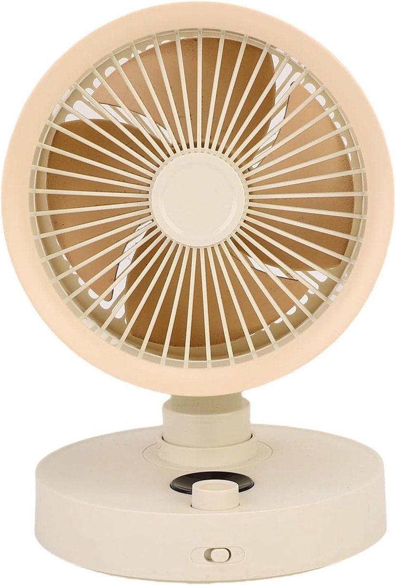 Stille Tafelventilator - Bureauventilator Persoonlijke Fan - Persoonlijke Koeling - 100 Snelheidsstanden - 21x16x15 cm - Zwart
