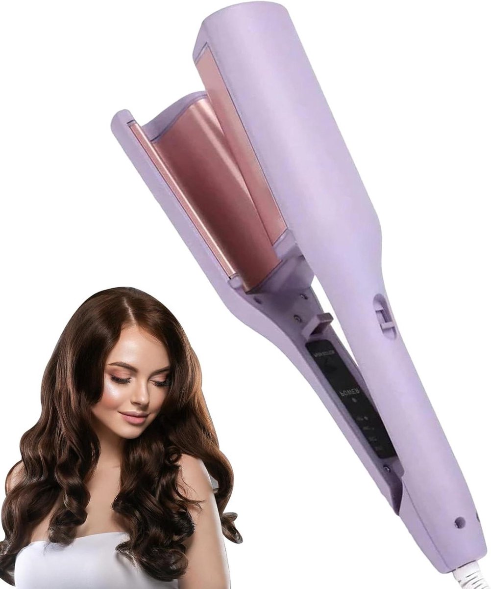 Haarkruller - Krultang Styler - Haar Stylen - Snel Krullen Maken - 32 mm - Paars