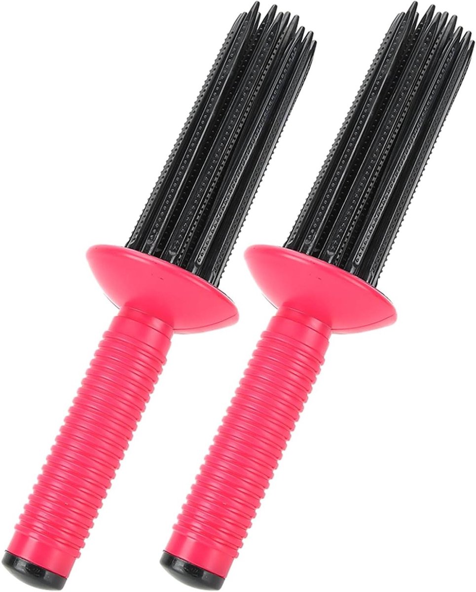 Haar Krulborstel - Krulroller Stylingborstel - Haar Stylen - Uniek Tandontwerp - 24 x 4 cm - Zwart