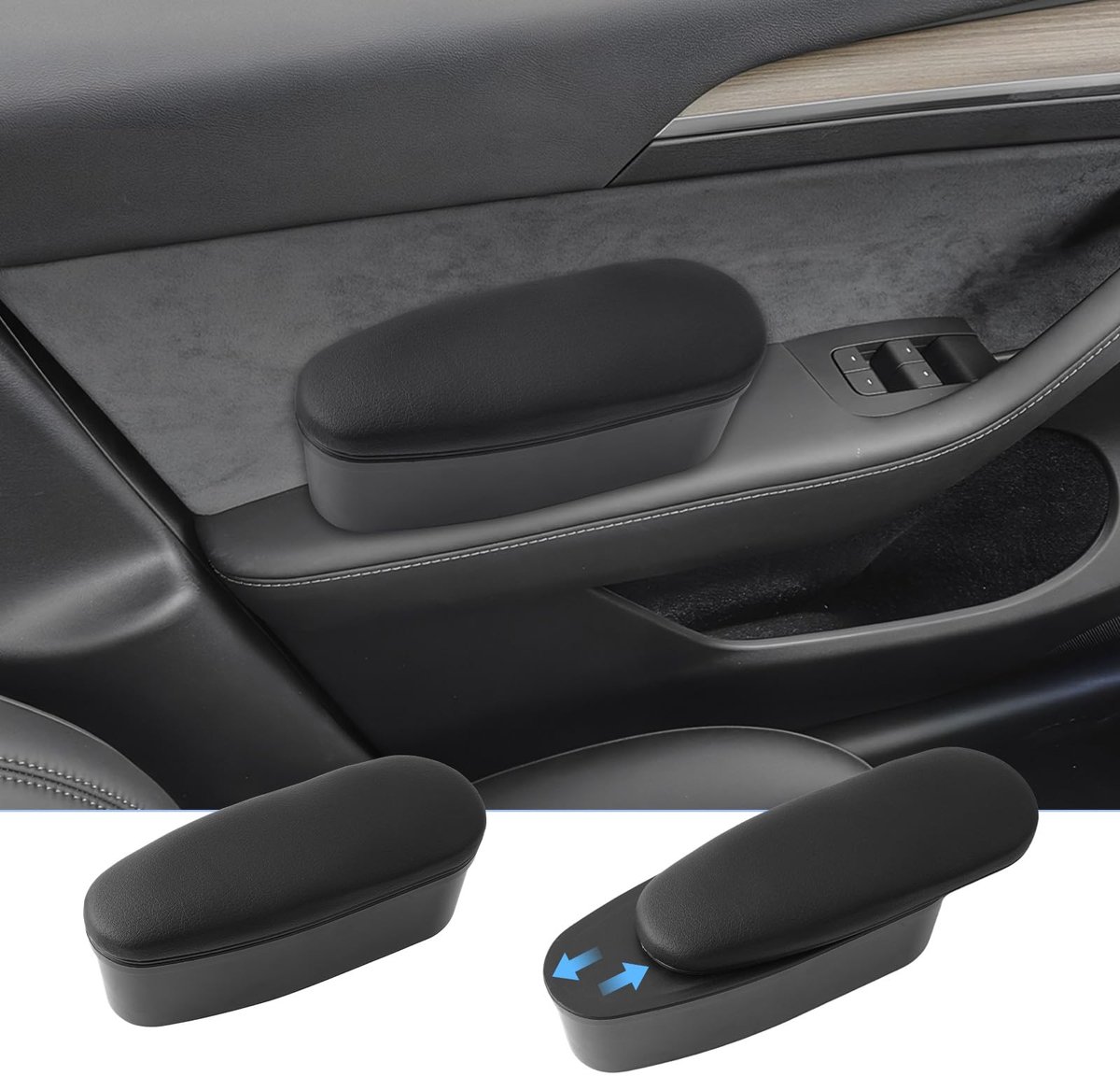Omgoods - Universele Auto Armsteun met Opbergruimte (Set van 2)