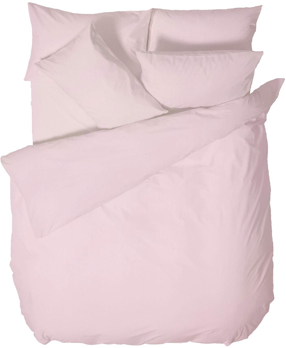 Omgoods - Katoenen Percale Dekbedovertrek in Roze 200TC