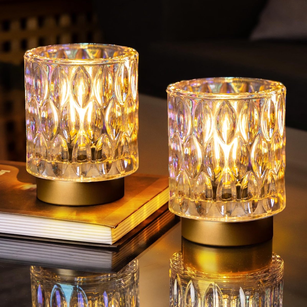 Omgoods - Draadloze Tafel Lamp met Timerfunctie, Set van 2