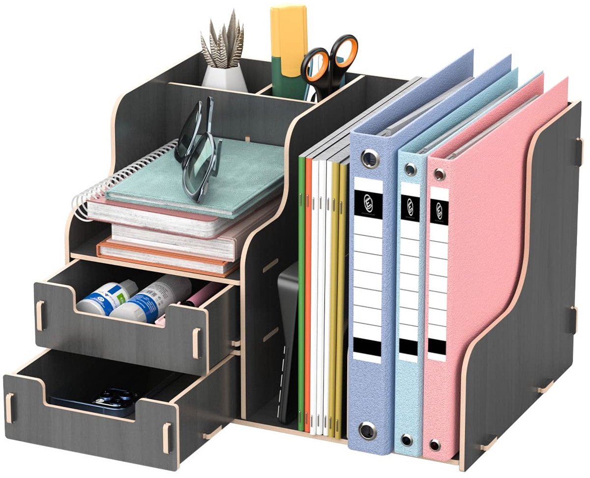 Omgoods - Desk Tidy Organizer - Bureau Opbergruimte voor Boeken en Pennen