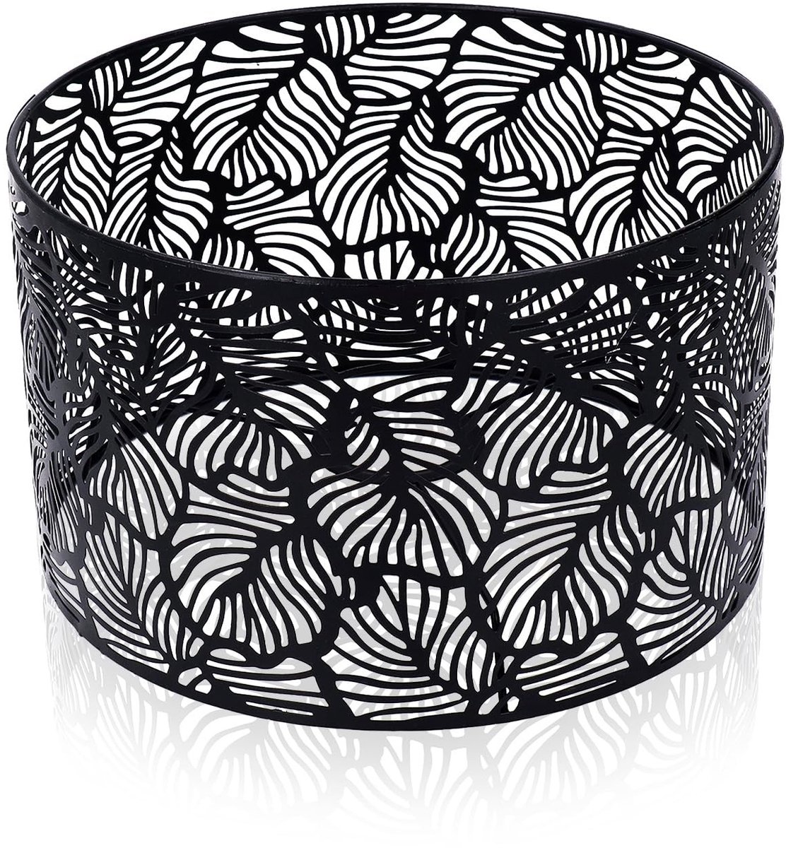 Omgoods - Lampenkap - Scandinavische stijl - Cilindrische lampenkap - Zwart - E27 E14 - Ideaal voor plafondlampen - 25 x 16 cm