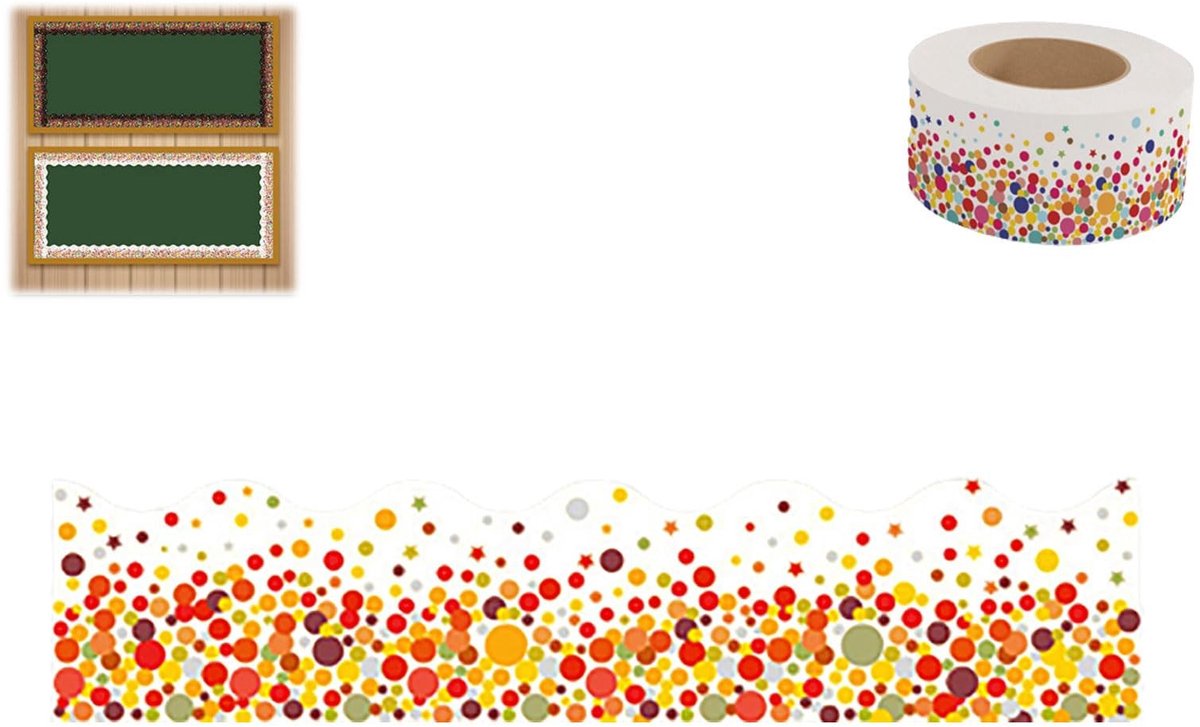 Omgoods - Peel and Stick Wandrand Behangrand - Moderne Decoratie voor Thuis