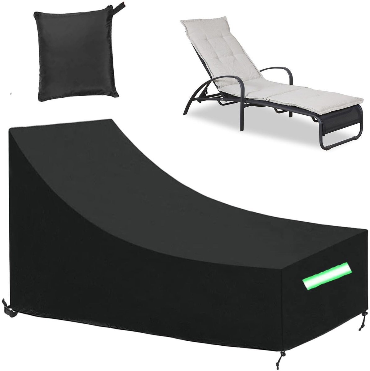 Omgoods- Tuinloungestoelhoes Waterdicht - Tuinmeubelhoes UV-bestendig - Oxford Stof - Winddicht - Verstelbaar - Hoogwaardige Materialen