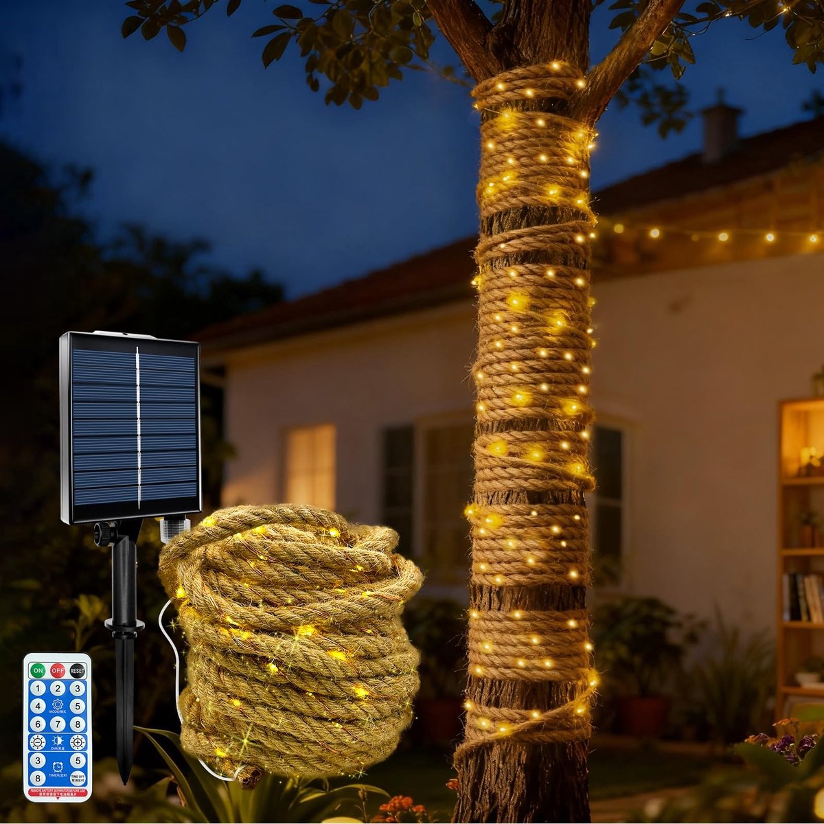 Omgoods - 10 Meter Solar Fairy Lights met 200 LED's