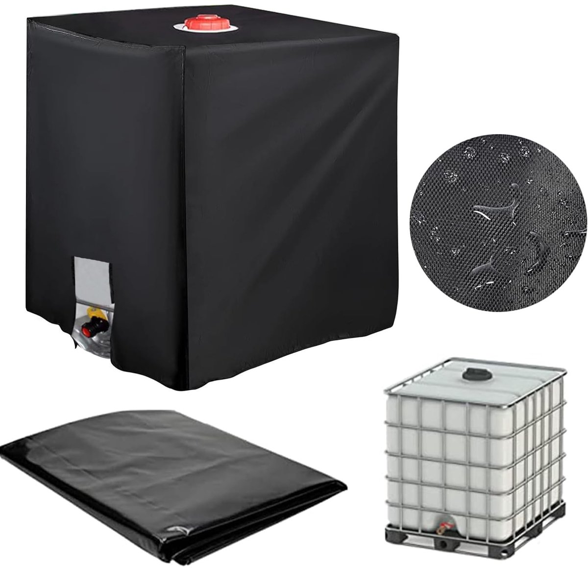 Omgoods - IBC Container Cover 1000L Waterdicht Oxford Stof