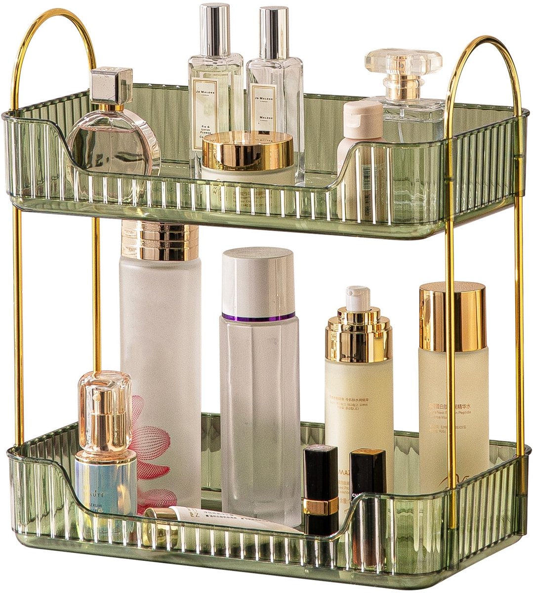 Omgoods - Badkamer Organizer met 2 Niveaus voor Cosmetica en Toiletten