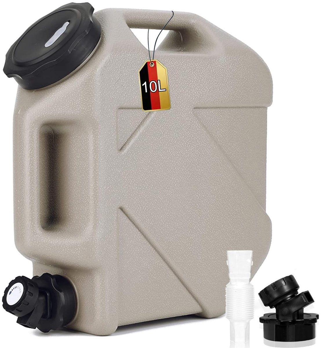 Omgoods - Waterkan met Tap en Schroefdeksel, BPA-vrij, 10L