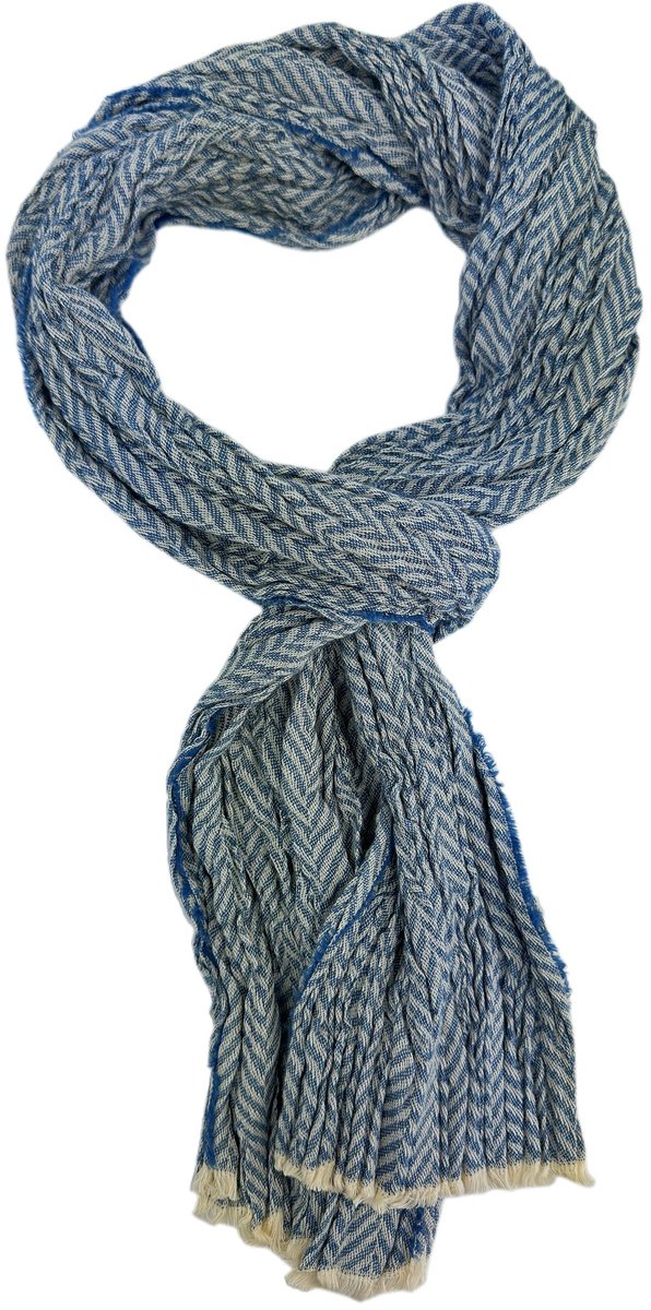Omgoods - Katoenen Sjaal met Herringbone Patroon voor Dames en Heren