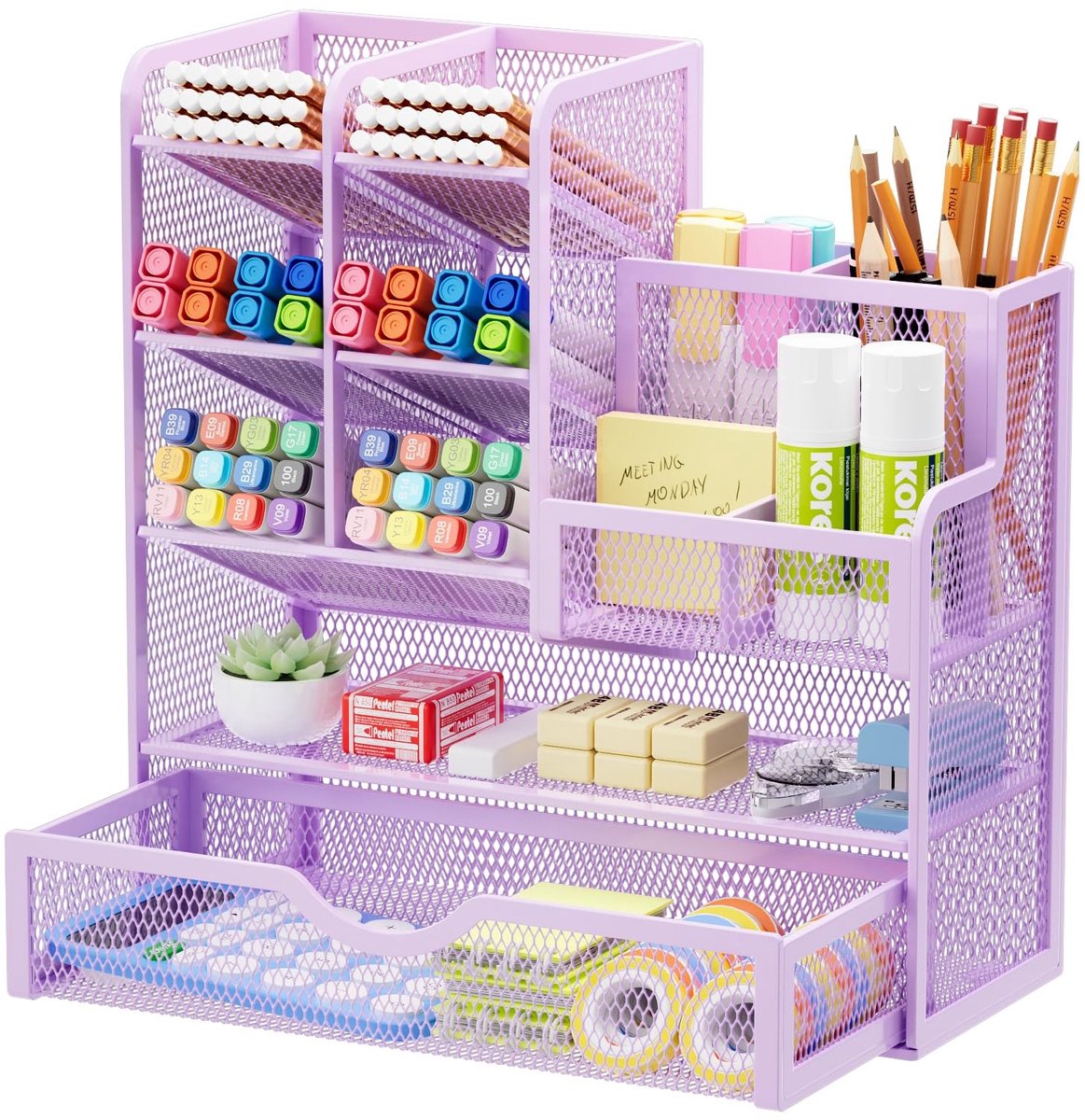 Omgoods - Desk Organizer met 11 Compartimenten voor Kantoor en Thuis