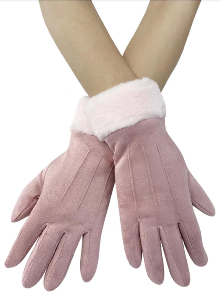 Omgoods - Dames Soft Faux Fur Touchscreen Handschoenen