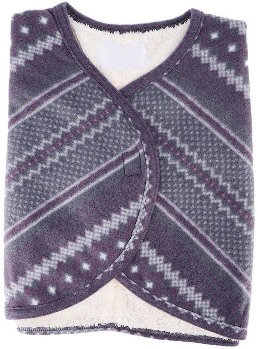 Omgoods- Sjaal Dubbelzijdig Pluche - Warme Schoudercape - Wasbare Sjaal - Beschermende Sjaal - Lichtgewicht - Comfortabel - Cape