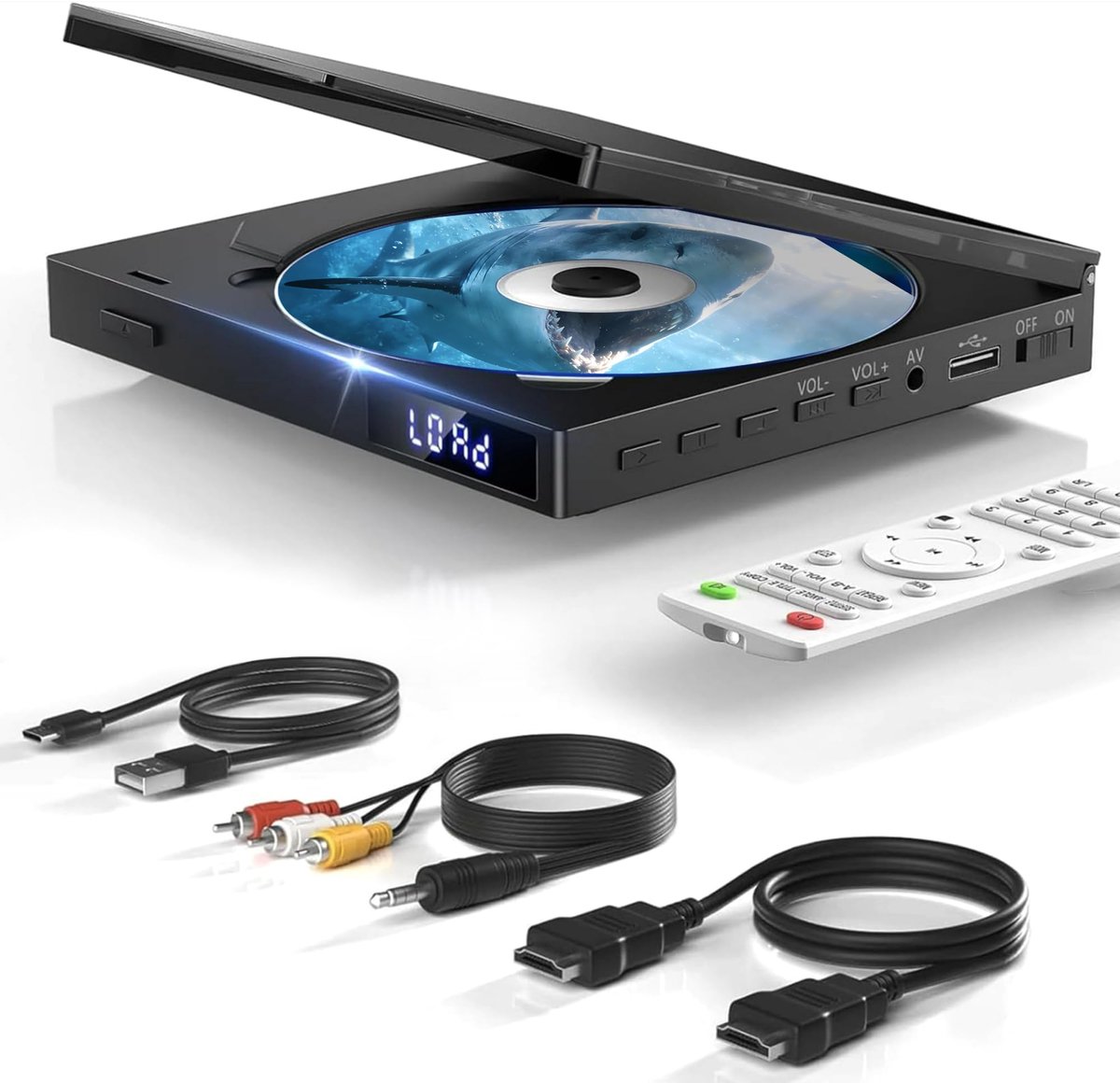 Omgoods- DVD Speler HDMI - Regiovrij - Compact - Ondersteunt NTSC/PAL - Afstandsbediening - Stevig ABS kunststof