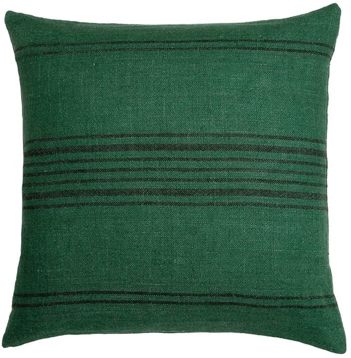 Omgoods - Linnen Kussenhoes Vierkant - Groen - 45x45cm Arabische Stijl met Rits