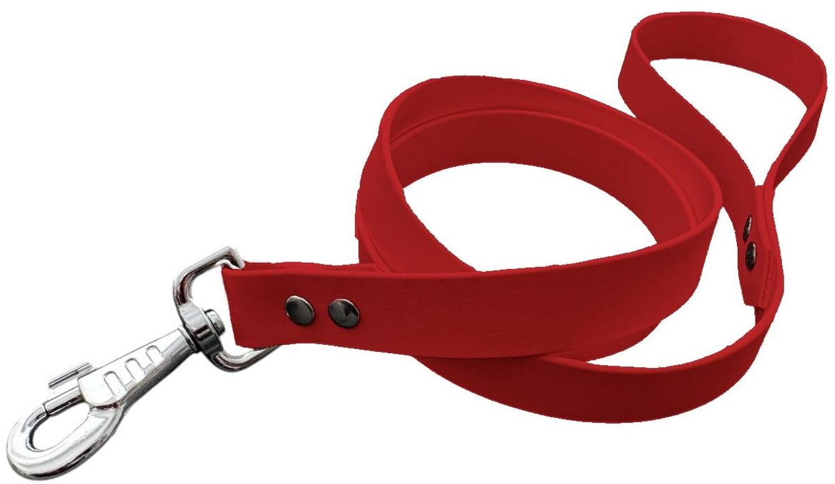 Omgoods - Hondenriem van BioThane - 25 mm Breed - Rood