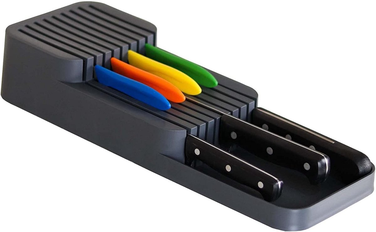 Omgoods - Organizer voor 18 Messen, 2 Niveaus, 39 x 14 cm