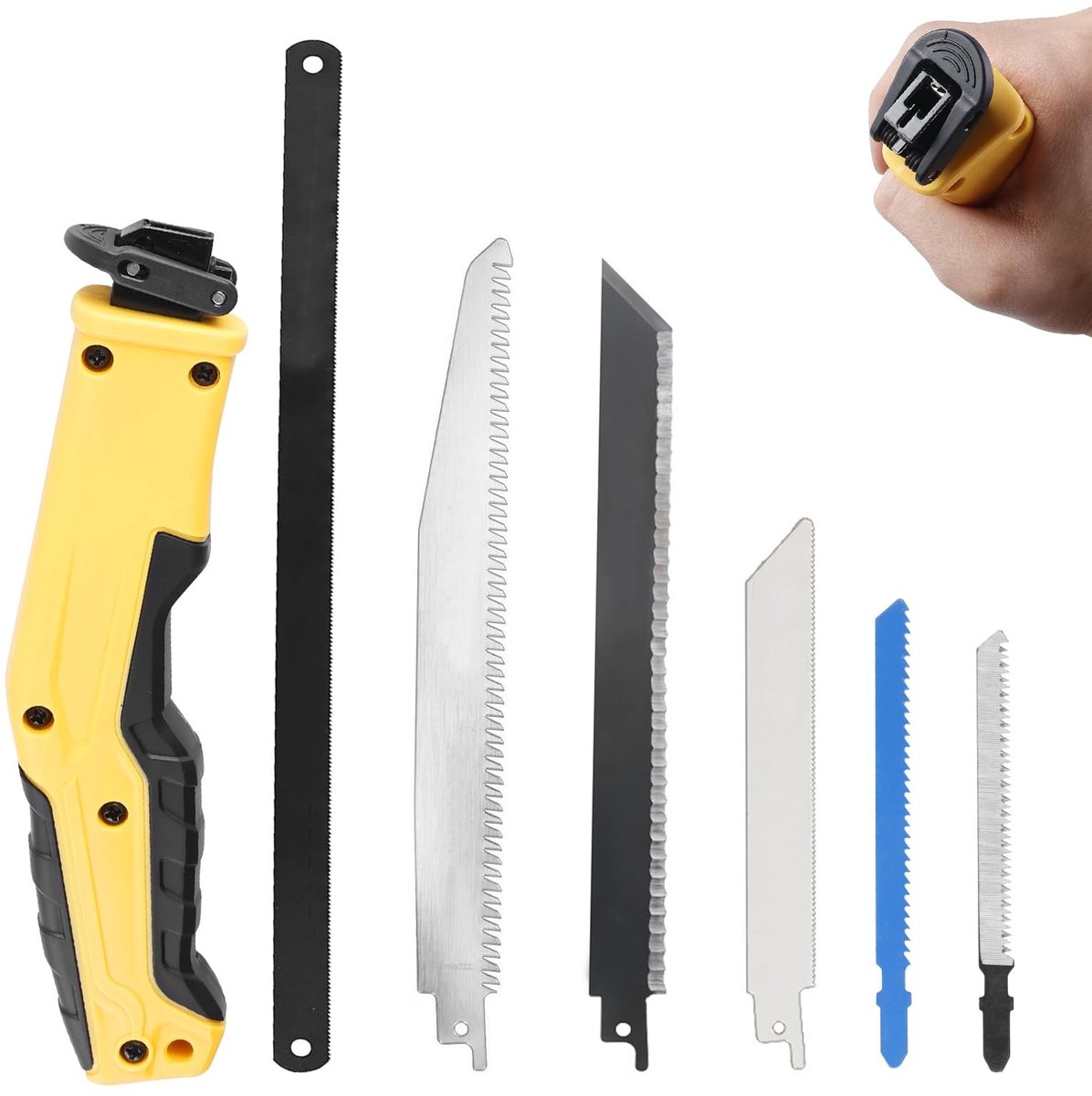 Omgoods - Multifunctionele Handzaag met 6 Verwisselbare Bladen