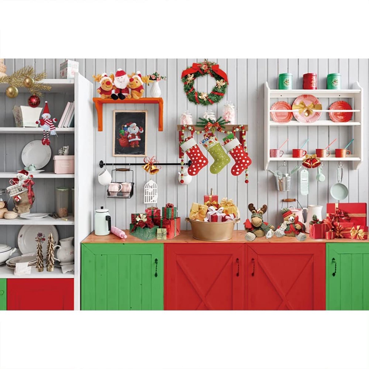 Omgoods - Kerst Achtergrond voor Fotografie, 3x2.5m