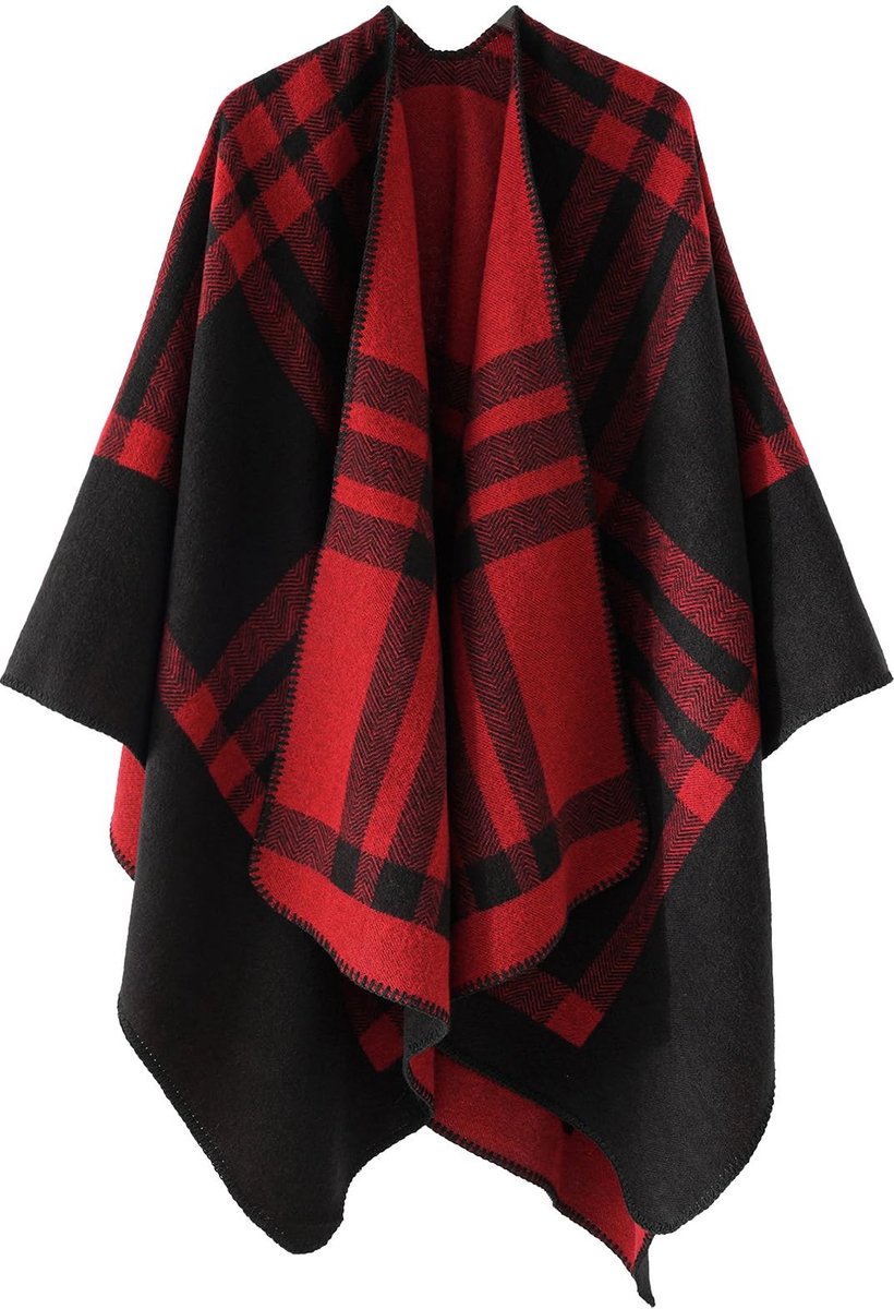 Omgoods - Elegante Dames Poncho voor de Winter
