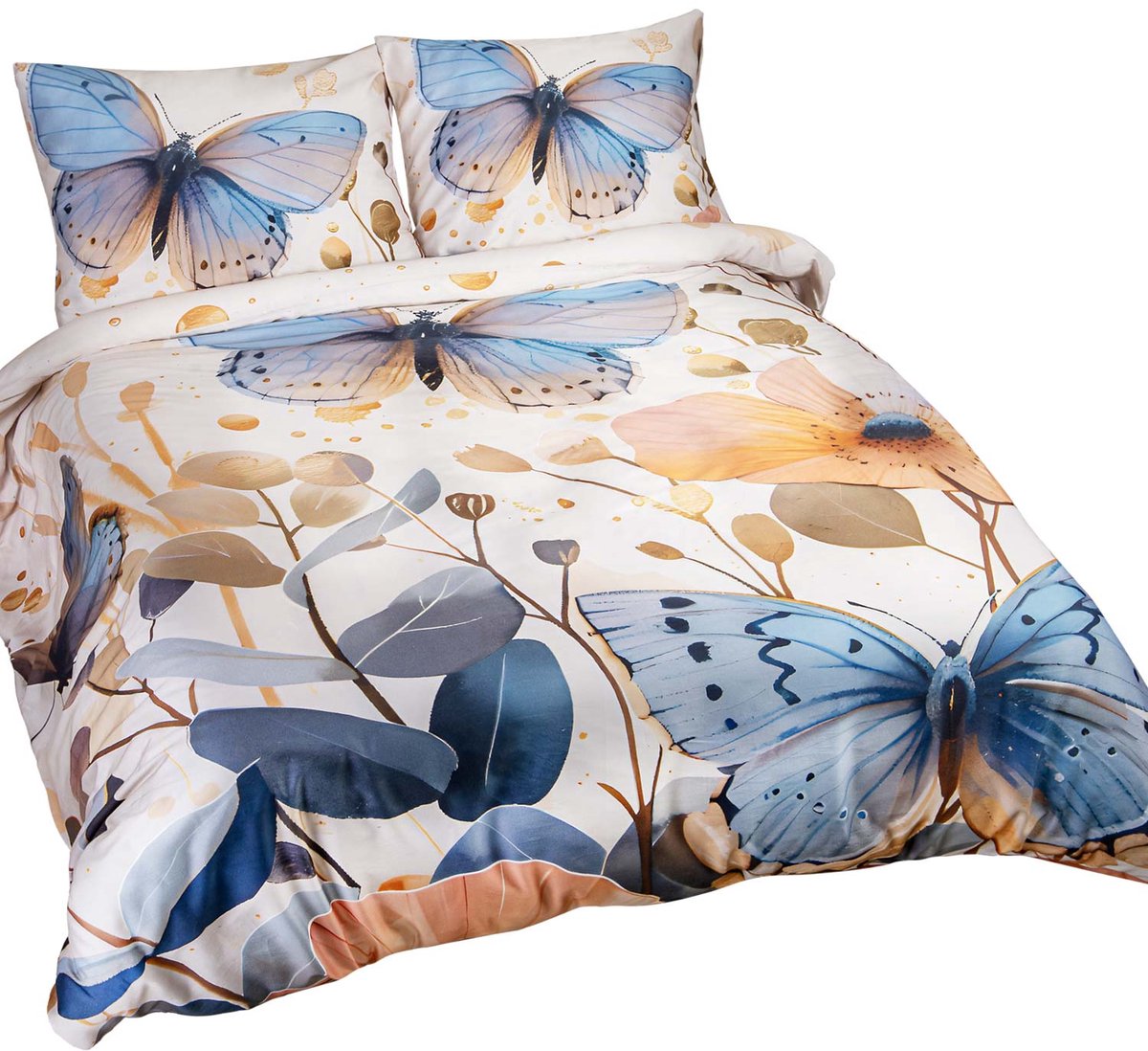 Darymex Satynlove Premium Dekbedovertrek 200x200 cm - Model 12410 - 100% Katoen-Satijn (200TC) - Digitale Print - Met Ritssluiting - OEKO-TEX® - Met 2 Kussenslopen 50x70 cm