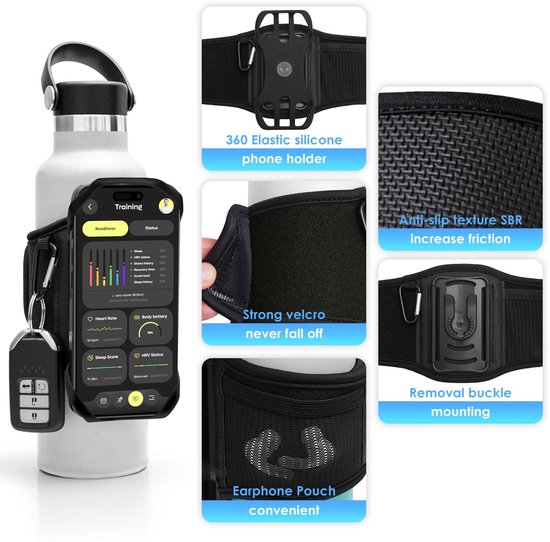 Omgoods - Waterfleshouder - 360° Draaibaar en Afneembaar voor Mobiele Telefoons — afbeelding 3