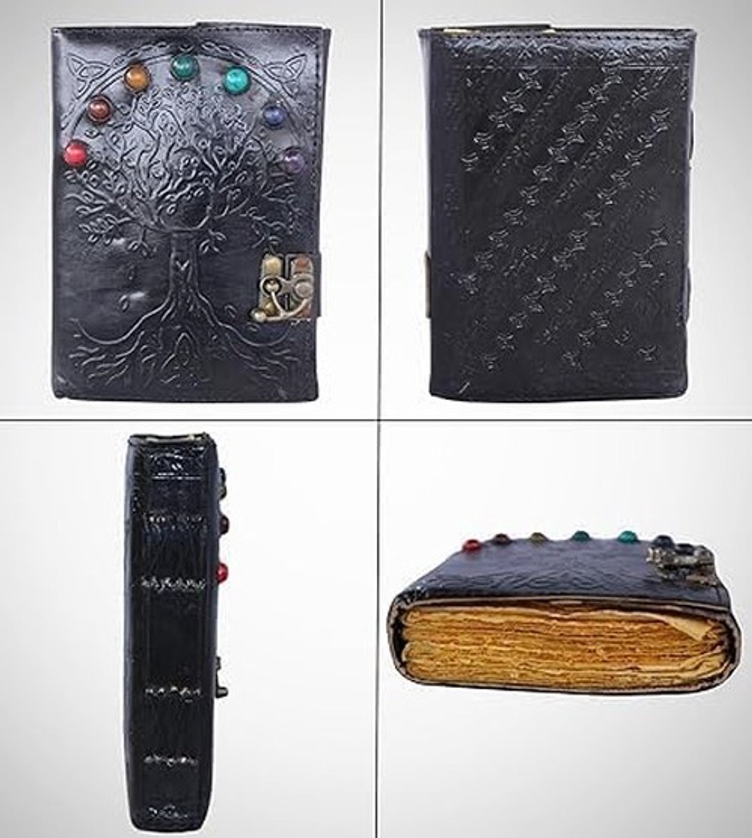 Omgoods - Handgemaakt Vintage Leder Dagboek met Deckle Edge