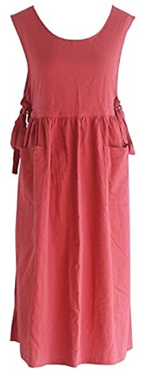 Omgoods - Plus Size Katoenen Keukenschort met 2 Vakjes