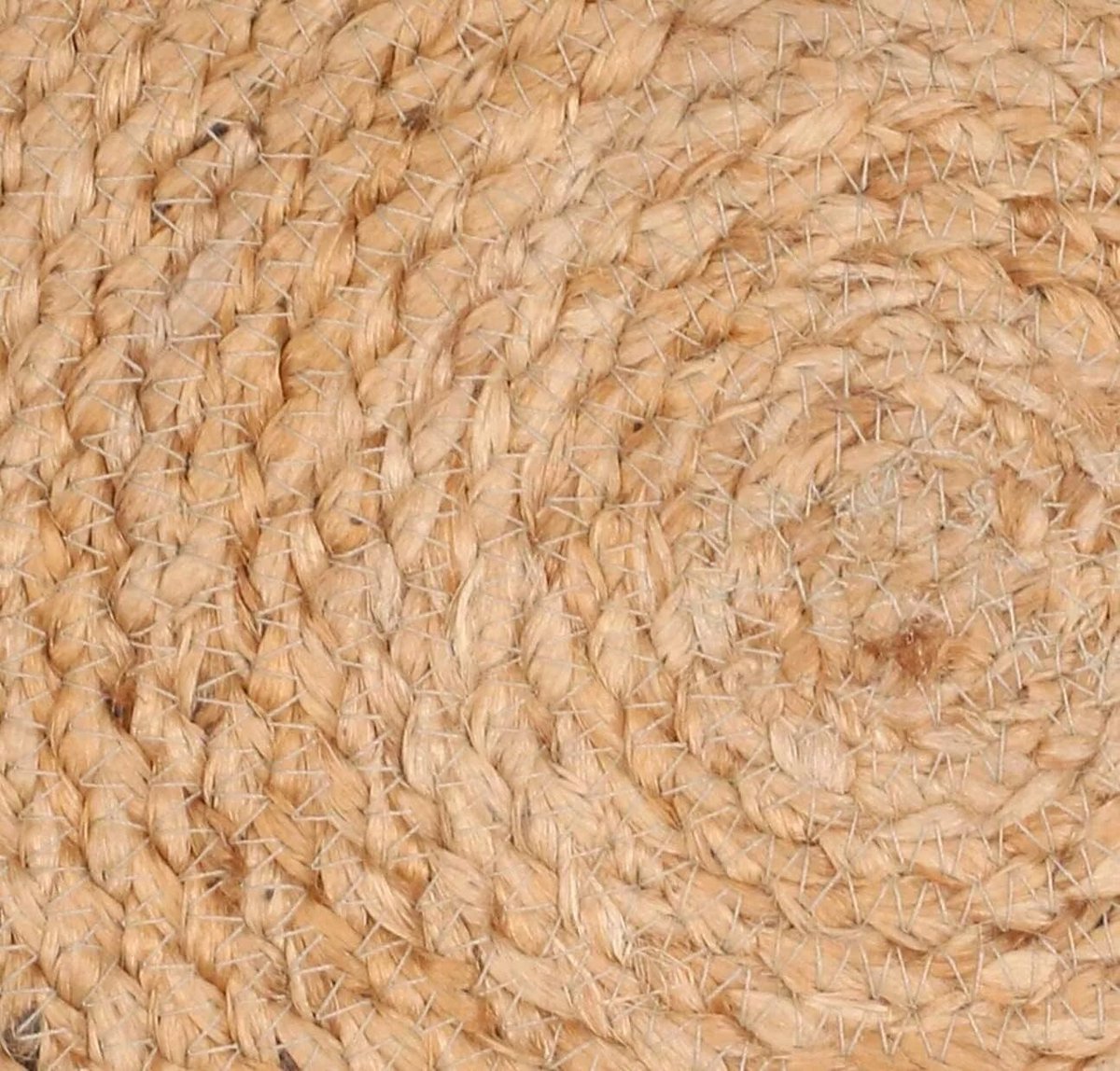 Omgoods - Set van 8 Handgemaakte Jute Placemat Ronde Matten