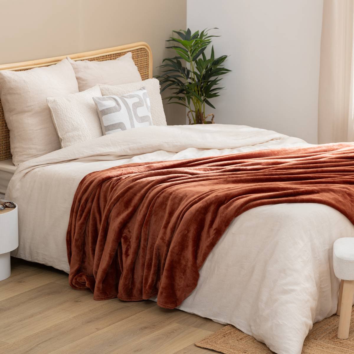 Atmosphera Créateur d'intérieur® Effen flanellen plaid OLLIS Gris foncé