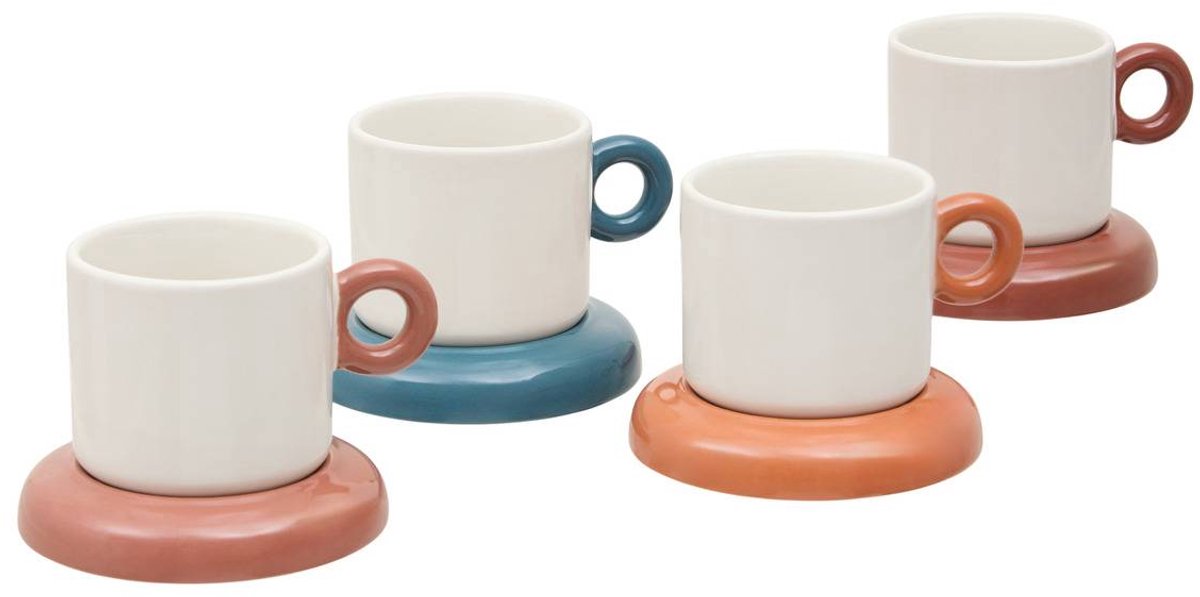 Coffret 4 tasses Homy 110 ml