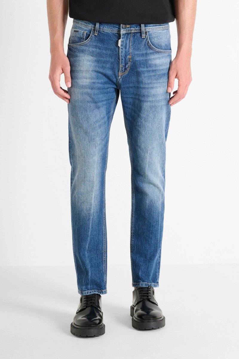 Antony Morato Jeans Jimi Cropped Slim Fit Mmdt00299 Fa750371 7010 Dark Denim Mannen Maat - W32
