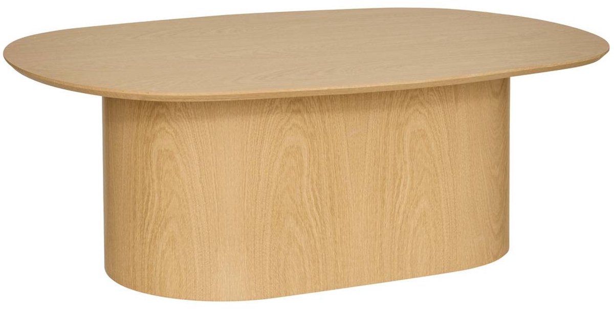 Ovale salontafel met berkenfineer LEE